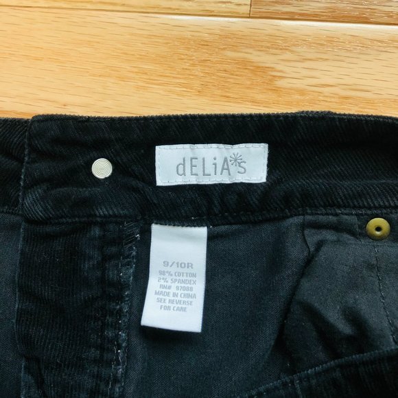 dELiA*s Bailey Women’s Black Corduroy Pants Size 8/10R - Picture 6 of 6